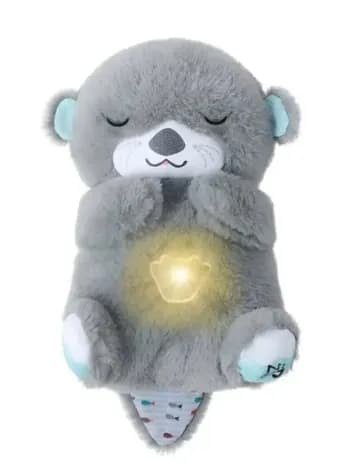 ✨PELUCHE NUTRIA HIPOALERGÉNICO LUZ MUSICAL RESPIRACIÓN COLOR GRIS