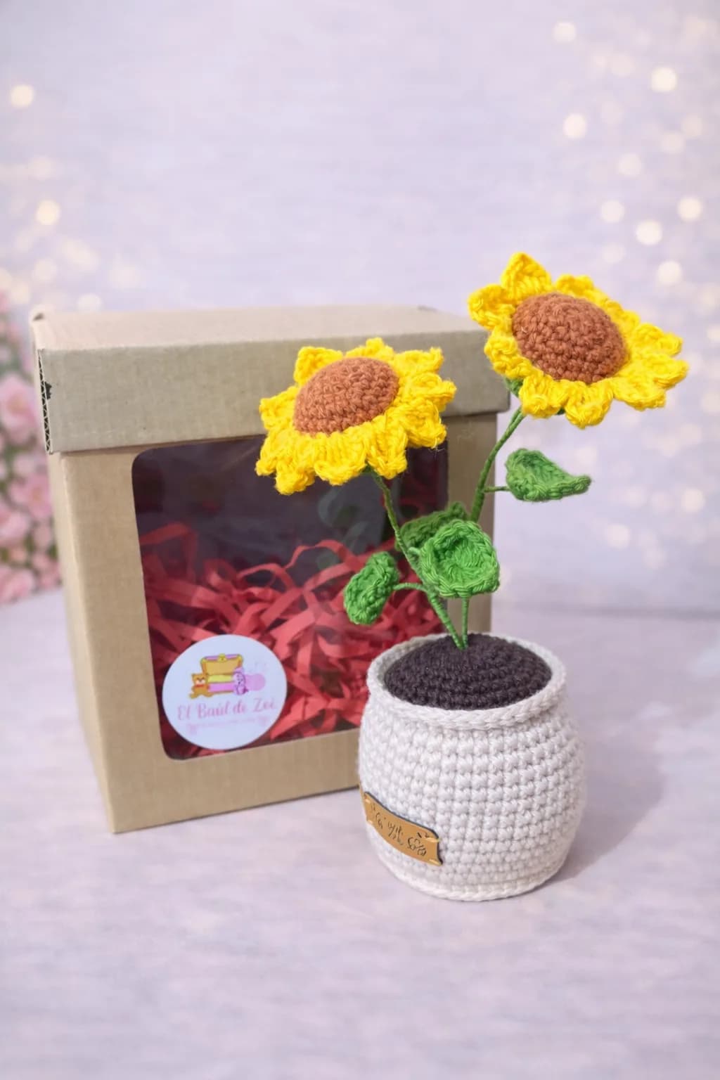 ✨Box Regalo de flores amarillas